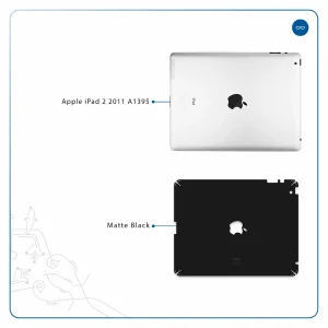 برچسب پوششی ماهوت مدل Matte-Black مناسب برای تبلت اپل iPad 2 2011 A1395