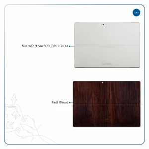 برچسب پوششی ماهوت مدل Red-Wood مناسب برای تبلت مایکروسافت Surface Pro 3 2014