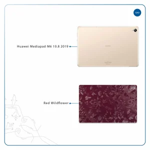 برچسب پوششی ماهوت مدل Red-Wildflower مناسب برای تبلت هوآوی Mediapad M6 10.8 2019