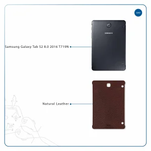 برچسب پوششی ماهوت مدل Natural-Leather مناسب برای تبلت سامسونگ Galaxy Tab S2 8.0 2016 T719N