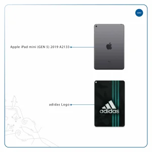 برچسب پوششی ماهوت مدل adidas-Logo مناسب برای تبلت اپل iPad mini (GEN 5) 2019 A2133
