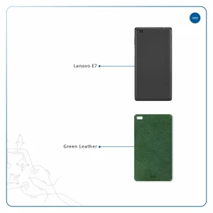 برچسب پوششی ماهوت مدل Green-Leather مناسب برای تبلت لنوو E7