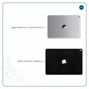 برچسب پوششی ماهوت مدل Black-Chamois-Leather مناسب برای تبلت اپل iPad Pro 9.7 2016 A1674