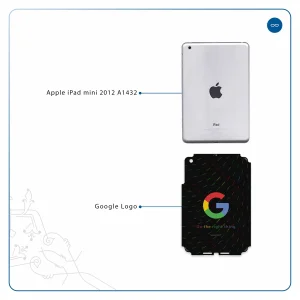 برچسب پوششی ماهوت مدل Google-Logo مناسب برای تبلت اپل iPad mini 2012 A1432