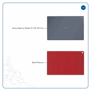 برچسب پوششی ماهوت مدل Red-Fiber مناسب برای تبلت سونی Xperia Tablet Z LTE 2013