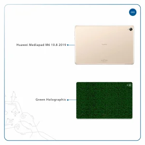 برچسب پوششی ماهوت مدل Green-Holographic مناسب برای تبلت هوآوی Mediapad M6 10.8 2019