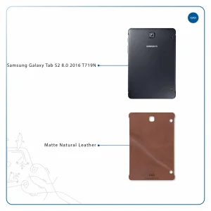 برچسب پوششی ماهوت مدل Matte_Natural_Leather مناسب برای تبلت سامسونگ Galaxy Tab S2 8.0 2016 T719N