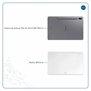 برچسب پوششی ماهوت مدل Matte-White مناسب برای تبلت سامسونگ Galaxy Tab S6 2019 SM-T865