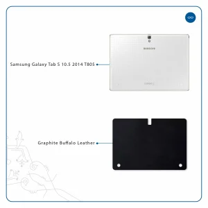 برچسب پوششی ماهوت مدل Graphite Buffalo Leather مناسب برای تبلت سامسونگ Galaxy Tab S 10.5 2014 T805