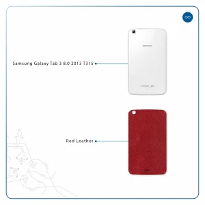برچسب پوششی ماهوت مدل Red-Leather مناسب برای تبلت سامسونگ Galaxy Tab 3 8.0 2013 T315