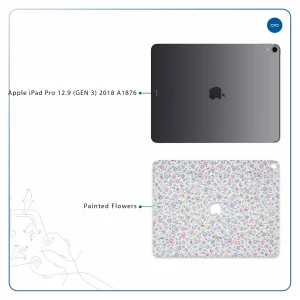 برچسب پوششی ماهوت مدل Painted-Flowers مناسب برای تبلت اپل iPad Pro 12.9 (GEN 3) 2018 A1876