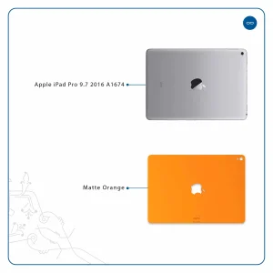 برچسب پوششی ماهوت مدل Matte-Orange مناسب برای تبلت اپل iPad Pro 9.7 2016 A1674