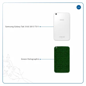 برچسب پوششی ماهوت مدل Green-Holographic مناسب برای تبلت سامسونگ Galaxy Tab 3 8.0 2013 T311