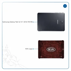 برچسب پوششی ماهوت مدل KIA-Logo مناسب برای تبلت سامسونگ Galaxy Tab S2 9.7 2016 T819N