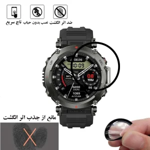 محافظ صفحه نمایش گلس استار مدل PMMAWATCH مناسب برای ساعت هوشمند آمازفیت T-Rex Ultra