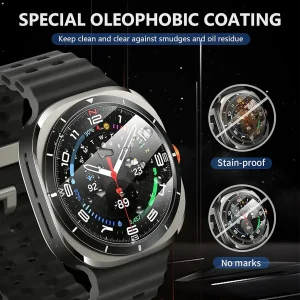 محافظ صفحه نمایش شیشه‌ای زیرو مدل Glass-ZR مناسب برای ساعت هوشمند سامسونگ Galaxy Watch 7 Ultra 47mm بسته دو عددی