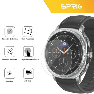 محافظ صفحه نمایش اسپریگ مدل SH-SPG مناسب برای ساعت هوشمند سامسونگ Galaxy Watch 8 Classic 46mm مجموعه 3 عددی