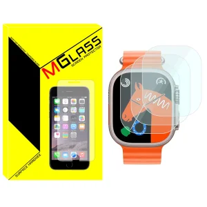 محافظ صفحه نمایش شیشه‌ای ام‌گلس مدل SH-MG مناسب برای ساعت هوشمند هاینو تکو T93 Ultra Max بسته سه عددی