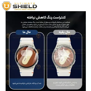 محافظ صفحه نمایش شیشه‌ای آلتیمیت شیلد مدل Glass-UL مناسب برای ساعت هوشمند سامسونگ Galaxy Watch 7 44mm بسته دو عددی