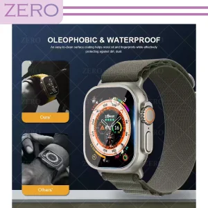 محافظ صفحه نمایش شیشه‌ای زیرو مدل SH-ZR مناسب برای ساعت هوشمند الترا T1000 Ultra 49mm بسته دو عددی