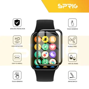 محافظ صفحه نمایش نانو اسپریگ مدل Pmma-SPG مناسب برای ساعت هوشمند شیائومی Mi Band 8 Pro بسته سه عددی