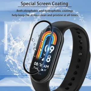 محافظ صفحه نمایش نانو ام‌گلس مدل Pmma-MG مناسب برای ساعت هوشمند شیائومی Mi band 9 بسته دو عددی