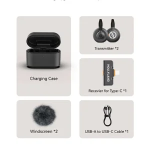 میکروفن بی سیم هالی لند مدل LARK M2S با درگاه اتصال USB-C