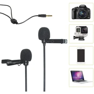 میکروفن یقه‌ای کامیکا مدل CVM-D02 با درگاه اتصال جک 3.5 میلی‌متری