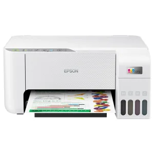 پرینتر چندکاره جوهرافشان اپسون مدل EcoTank L3256 با مخزن جوهر قابل‌شارژ، قابلیت پرینت، اسکن و کپی، اتصال Wi-Fi و USB، چاپ بدون حاشیه و رزولوشن چاپ 5760x1440 dpi