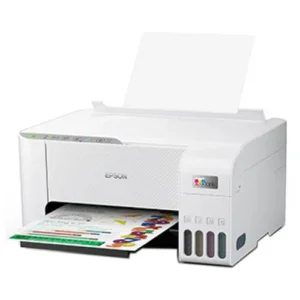 پرینتر چندکاره جوهرافشان اپسون مدل EcoTank L3256 با مخزن جوهر قابل‌شارژ، قابلیت پرینت، اسکن و کپی، اتصال Wi-Fi و USB، چاپ بدون حاشیه و رزولوشن چاپ 5760x1440 dpi