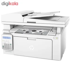 پرینتر اچ پی تک رنگ چهار کاره‌ با چاپ لیزری مدل LaserJet Pro MFP M130fn، سایز چاپ A4، دارای صفحه نمایش LCD