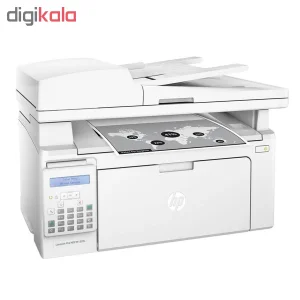 پرینتر اچ پی تک رنگ چهار کاره‌ با چاپ لیزری مدل LaserJet Pro MFP M130fn، سایز چاپ A4، دارای صفحه نمایش LCD