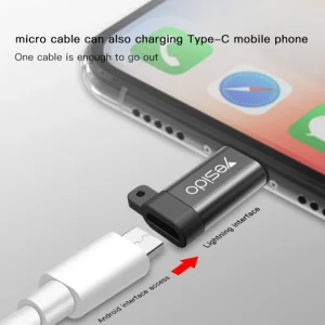 مبدل microUSB به لایتنینگ یسیدو مدلGS05