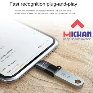 مبدل USB-C به لایتنینگ میچان مدل C1