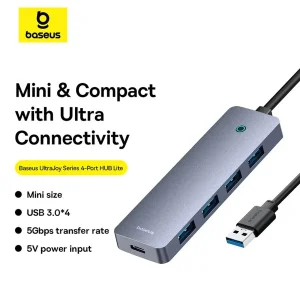 هاب 4 پورت USB 3.0 بیسوس مدل UltraJoy 22TB