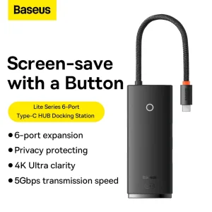 هاب 6 پورت USB-C بیسوس مدل WKQX050101