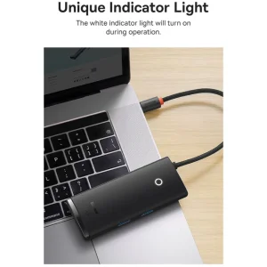 هاب 6 پورت USB-C بیسوس مدل WKQX050101