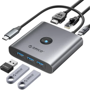 هاب 6 پورت usb-C اوریکو مدل FAX 6PR