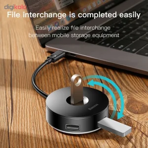 هاب 4 پورت USB-C باسئوس مدل PC