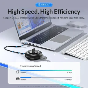 هاب 4 پورت USB-C اوریکو مدل YX1-C2-03