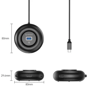 هاب 4 پورت USB-C اوریکو مدل YX1-C2-03