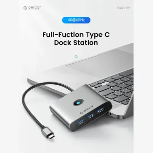 هاب 8 پورت Type-C اوریکو مدل ORICO-FAX-8P