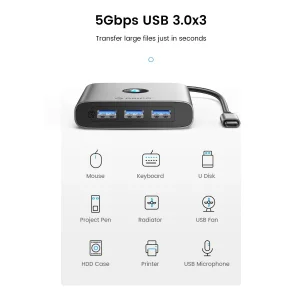 هاب 8 پورت Type-C اوریکو مدل ORICO-FAX-8P