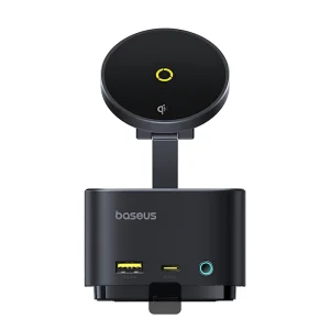 هاب 7 پورت USB-C و شارژر بی سیم بیسوس مدل BS-OH122