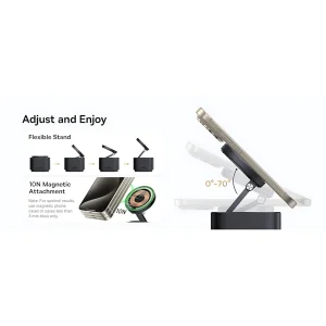 هاب 7 پورت USB-C و شارژر بی سیم بیسوس مدل BS-OH122