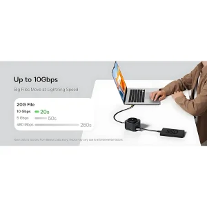 هاب 7 پورت USB-C و شارژر بی سیم بیسوس مدل BS-OH122