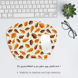 ماوس پد هومرو مدل MC757 طرح گل و برگ