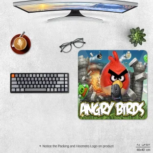 ماوس پد هومرو مدل NX002 طرح Angry Birds سایز 40x40 سانتی متر