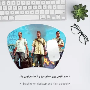 ماوس پد هومرو مدل MC078 طرح جی تی ای