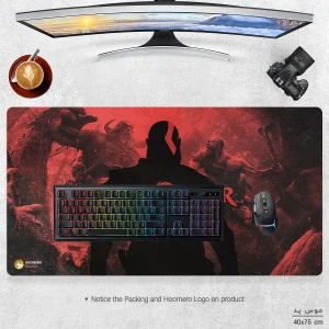 ماوس پد مخصوص بازی هومرو مدل MX175 طرح بازی خدای جنگ God of War
